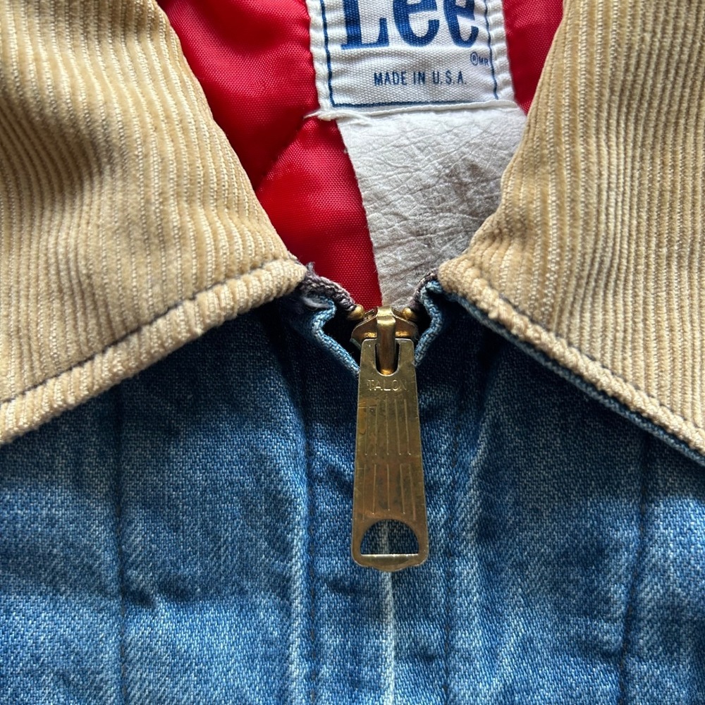 Vintage 70s Lee 91-B Denim Jacket Size S/M Jelt Quilt Lined Union Sanforized - Picture 8 of 9
